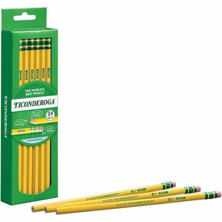 Dixon Ticonderoga PENCIL, TICONDEROGA, NO.2, YW DIX13924
